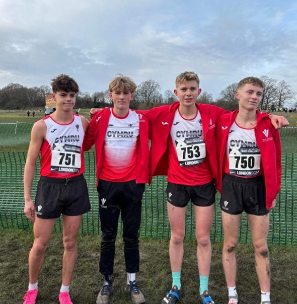 2024 U17 Men's Home Countries Cross Country team.