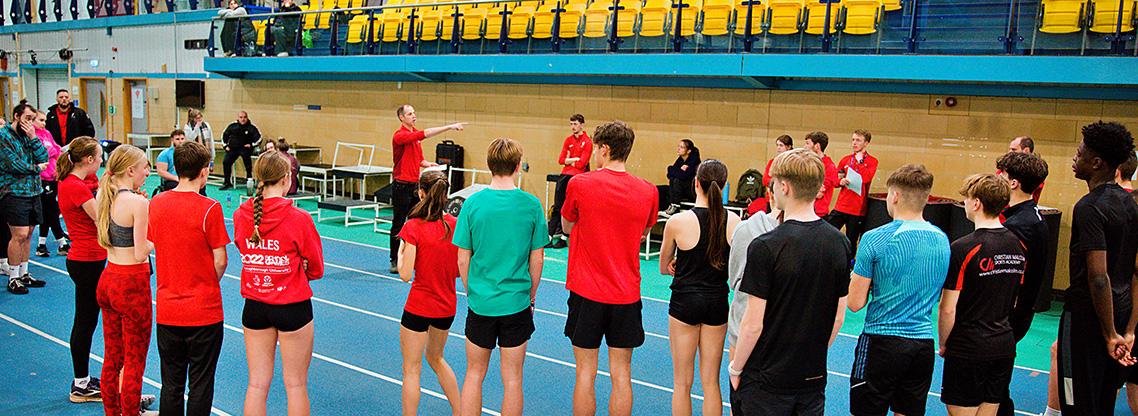 Athletes attending the National Development Programme Day.